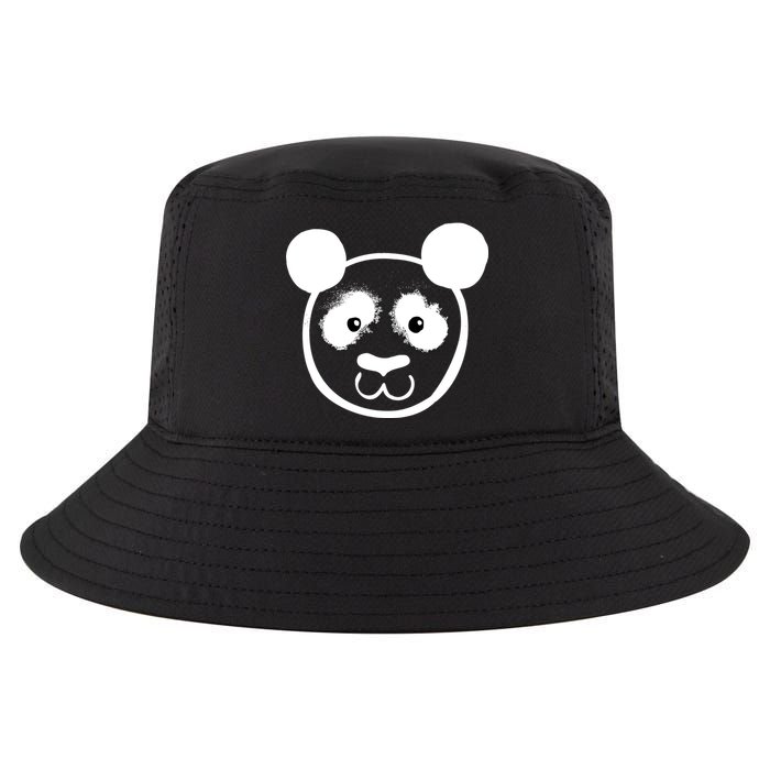 Panda Bear Face Silhouette  Cool Comfort Performance Bucket Hat