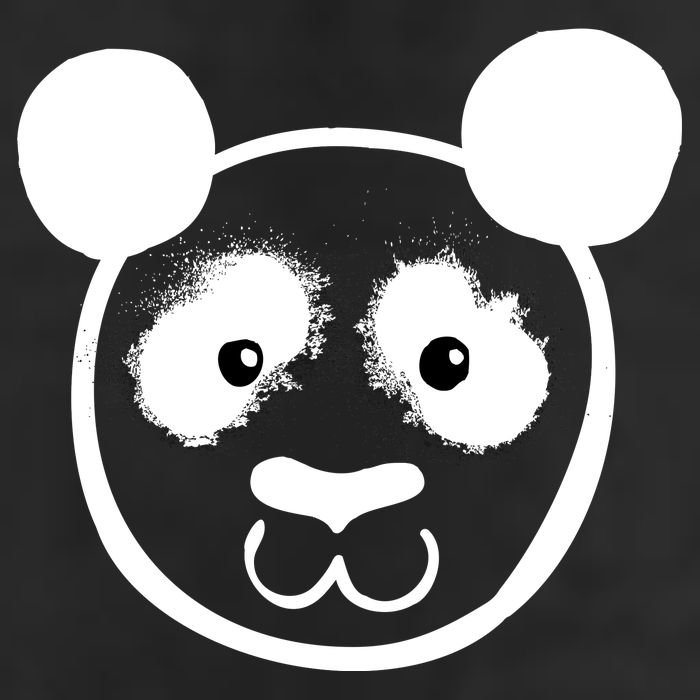 Panda Bear Face Silhouette  Cool Comfort Performance Bucket Hat
