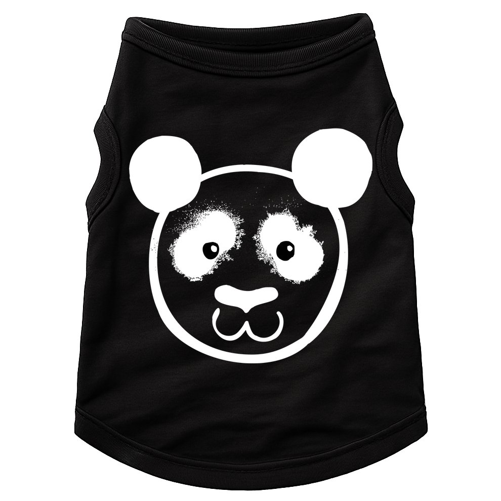 Panda Bear Face Silhouette  Doggie Tank