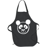 Panda Bear Face Silhouette  Apron