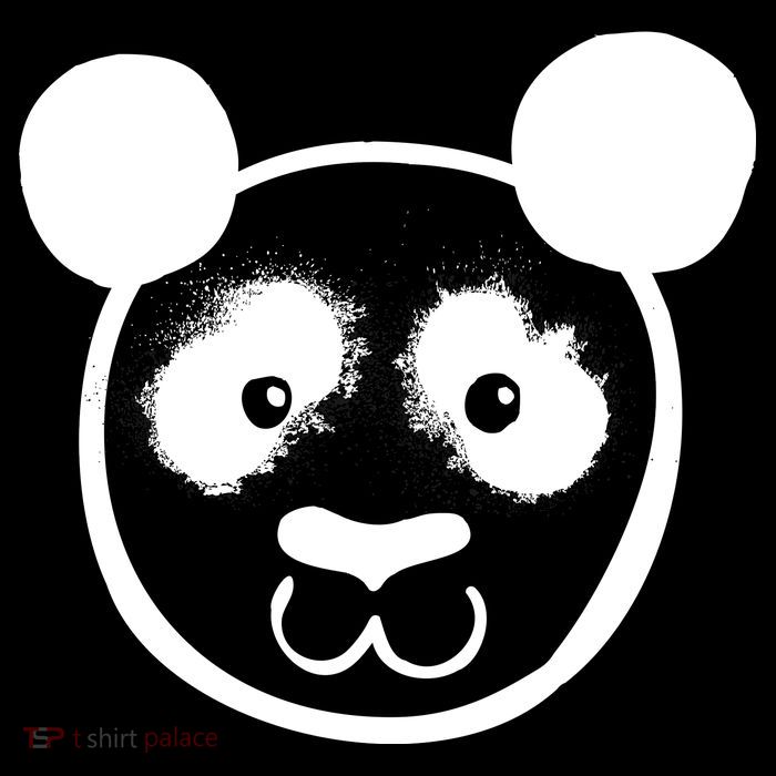 Panda Bear Face Silhouette  Backpack