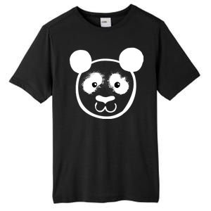 Panda Bear Face Silhouette  Tall Fusion ChromaSoft Performance T-Shirt