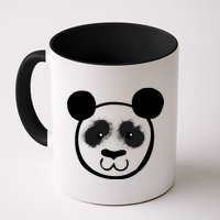 Panda Bear Face Silhouette  Mug