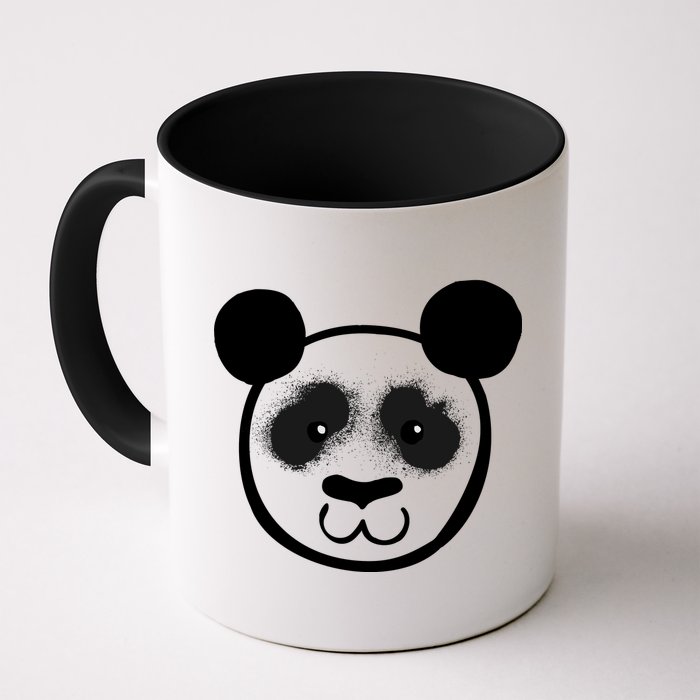 Panda Bear Face Silhouette  Mug