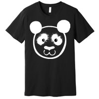 Panda Bear Face Silhouette  Premium T-Shirt