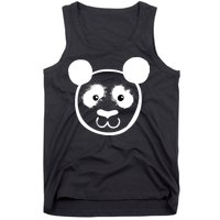 Panda Bear Face Silhouette  Tank Top