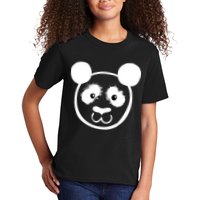 Panda Bear Face Silhouette  Kids T-Shirt