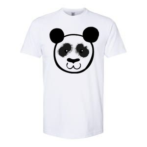 Panda Bear Face Silhouette  Softstyle CVC T-Shirt