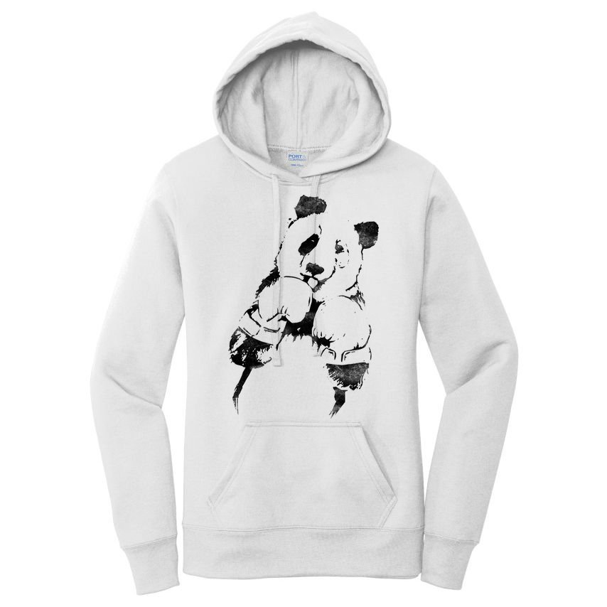 Panda Boxing Vintage Women's Pullover Hoodie