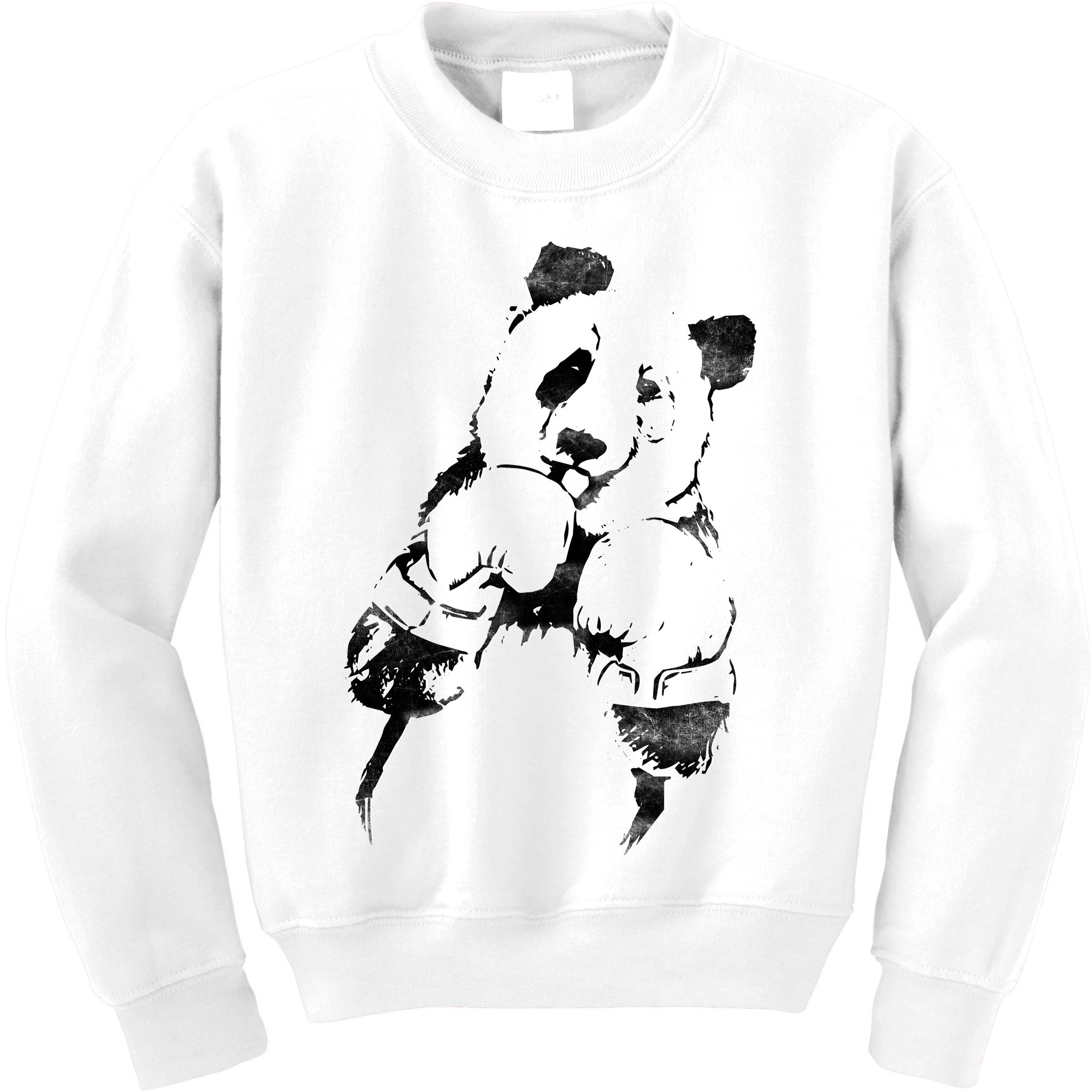 Panda Boxing Vintage Kids Sweatshirt