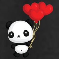Panda Full Of Hearts Cool Comfort Performance Bucket Hat