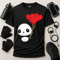 Panda Full Of Hearts Cooling Performance Crew T-Shirt