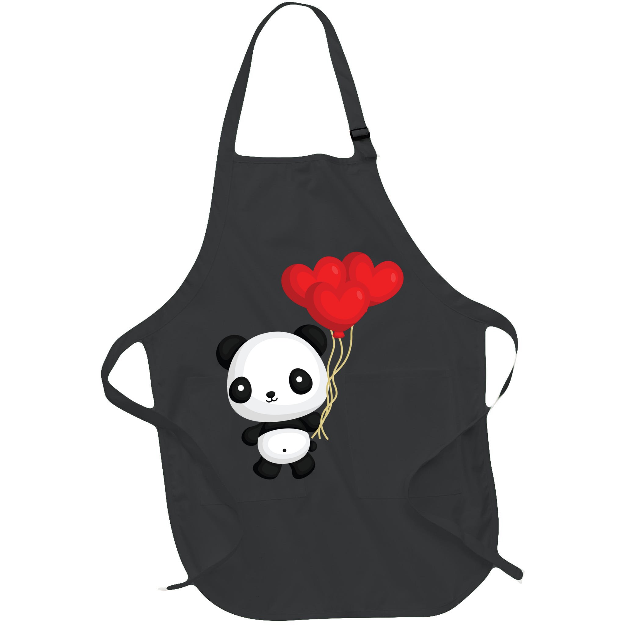 Panda Full Of Hearts Apron