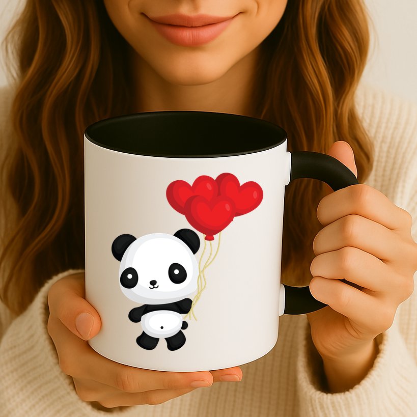 Panda Full Of Hearts Mug