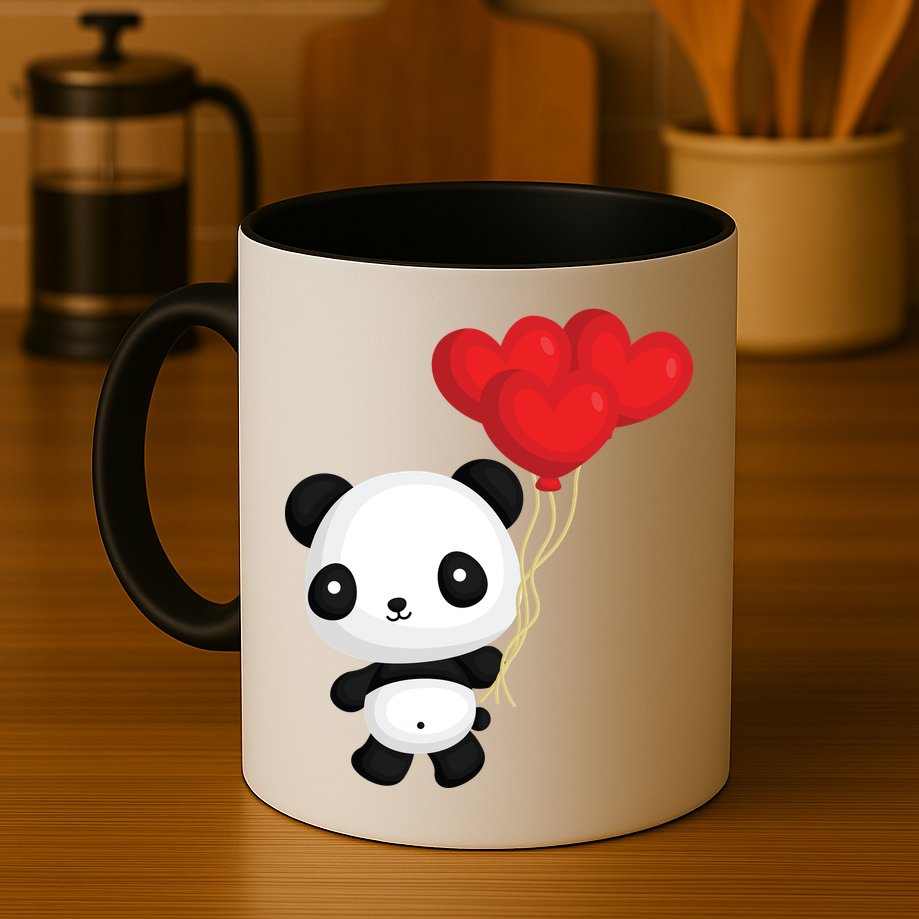 Panda Full Of Hearts Mug