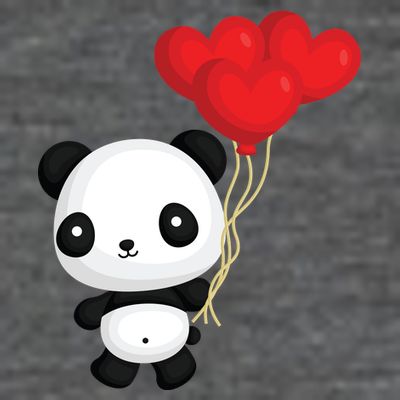 Panda Full Of Hearts T-Shirt
