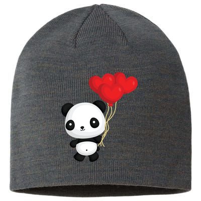 Panda Full Of Hearts Sustainable Beanie