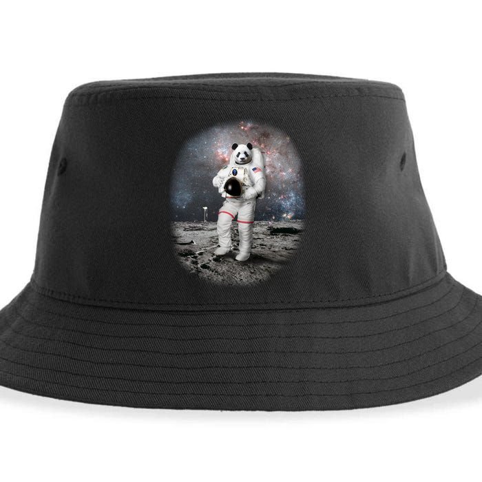 Panda In Space Astronaut Sustainable Bucket Hat