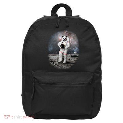 Panda In Space Astronaut 16 in Basic Backpack