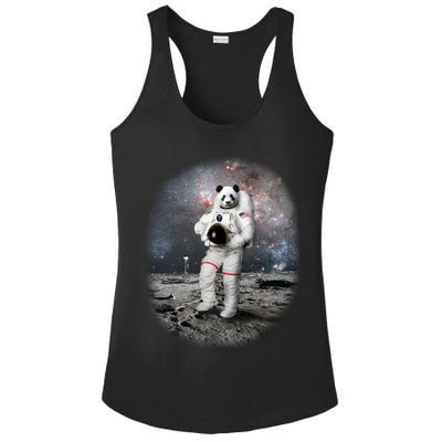 Panda In Space Astronaut Ladies PosiCharge Competitor Racerback Tank