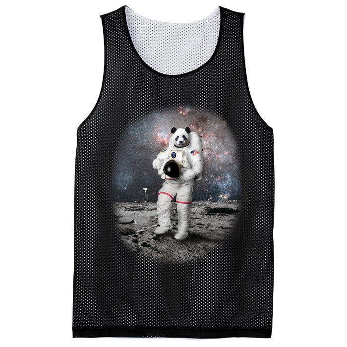 Panda In Space Astronaut Mesh Reversible Basketball Jersey Tank