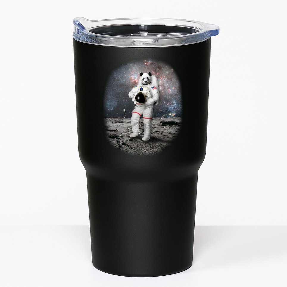 Panda In Space Astronaut Tumbler