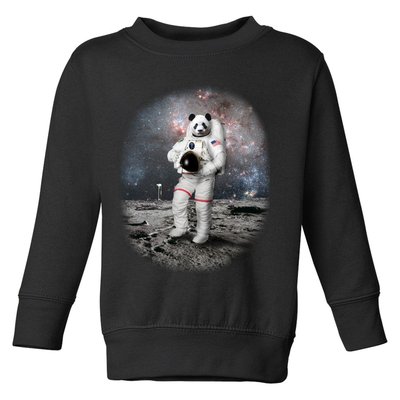 Panda In Space Astronaut Toddler Sweatshirt