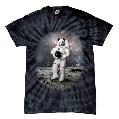 Panda In Space Astronaut Tie-Dye T-Shirt