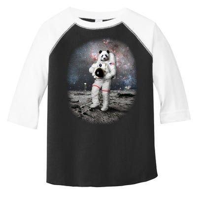 Panda In Space Astronaut Toddler Fine Jersey T-Shirt