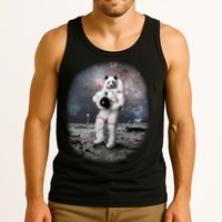Panda In Space Astronaut Tank Top
