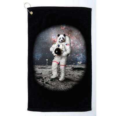 Panda In Space Astronaut Golf Towel