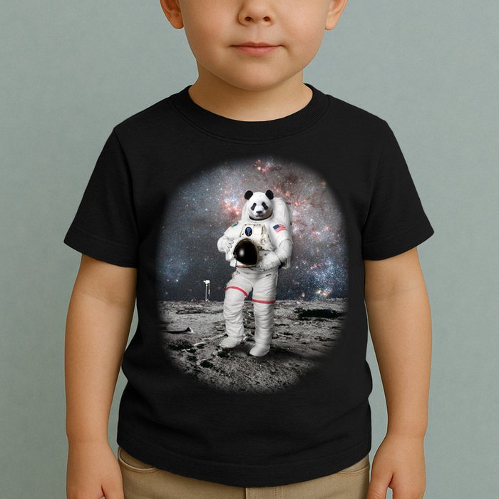 Panda In Space Astronaut Toddler T-Shirt