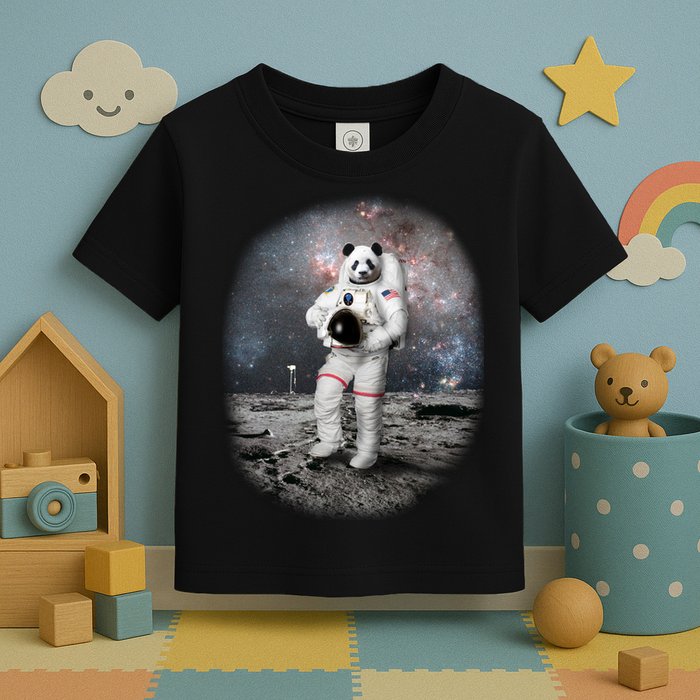 Panda In Space Astronaut Toddler T-Shirt