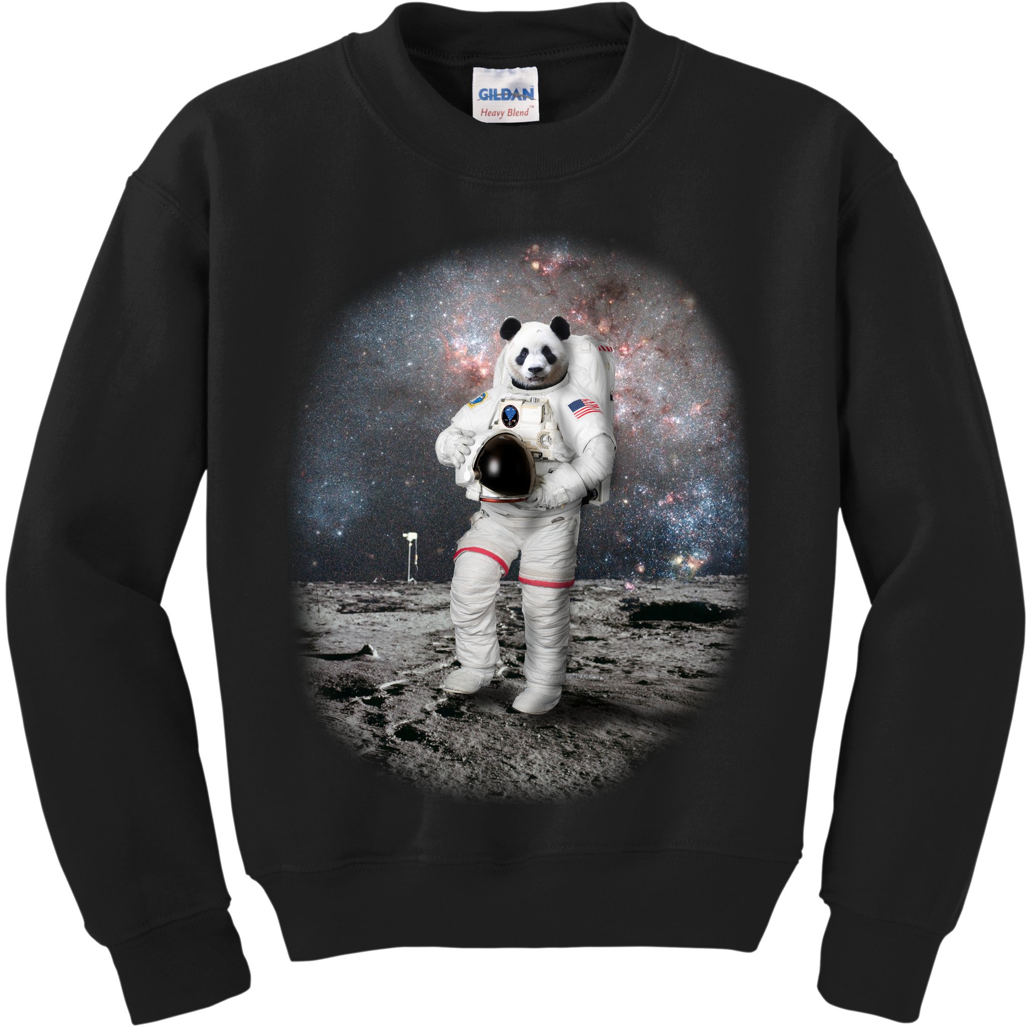 Panda In Space Astronaut Kids Sweatshirt