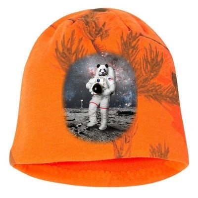 Panda In Space Astronaut Kati - Camo Knit Beanie