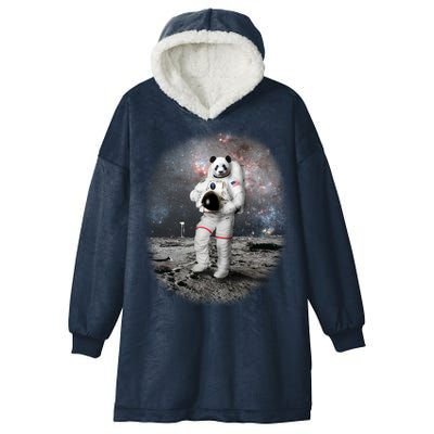 Panda In Space Astronaut Hooded Wearable Blanket