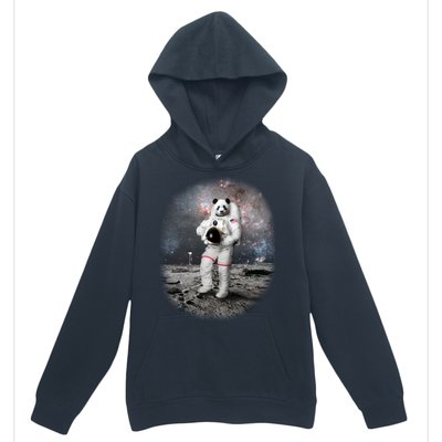 Panda In Space Astronaut Urban Pullover Hoodie