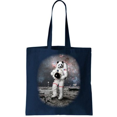 Panda In Space Astronaut Tote Bag