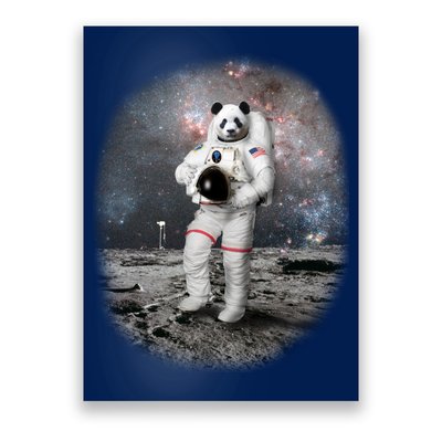 Panda In Space Astronaut Poster