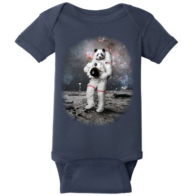 Panda In Space Astronaut Baby Bodysuit