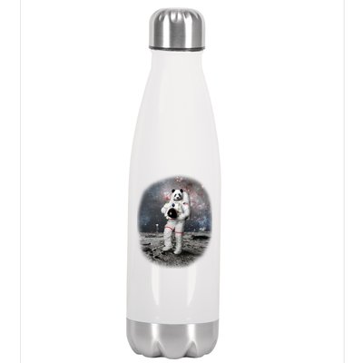 Panda In Space Astronaut Stainless Steel Insulated Water Bottle