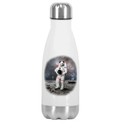 Panda In Space Astronaut Stainless Steel Insulated Water Bottle