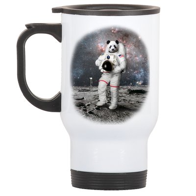 Panda In Space Astronaut Stainless Steel Travel Mug