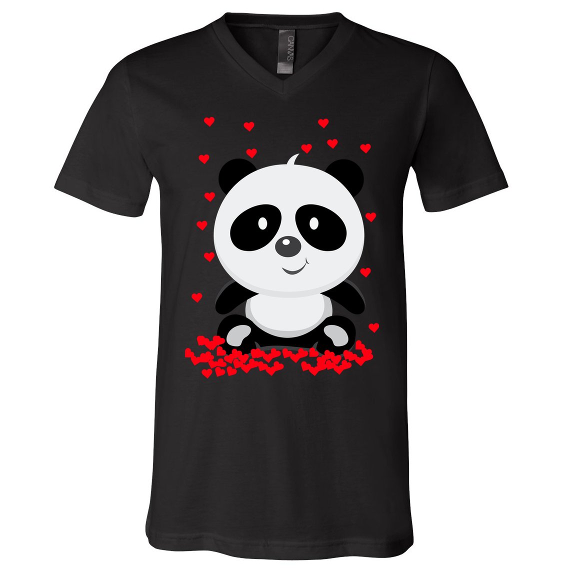 Panda Love V-Neck T-Shirt