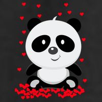 Panda Love 11oz C Handle Ceramic Mug
