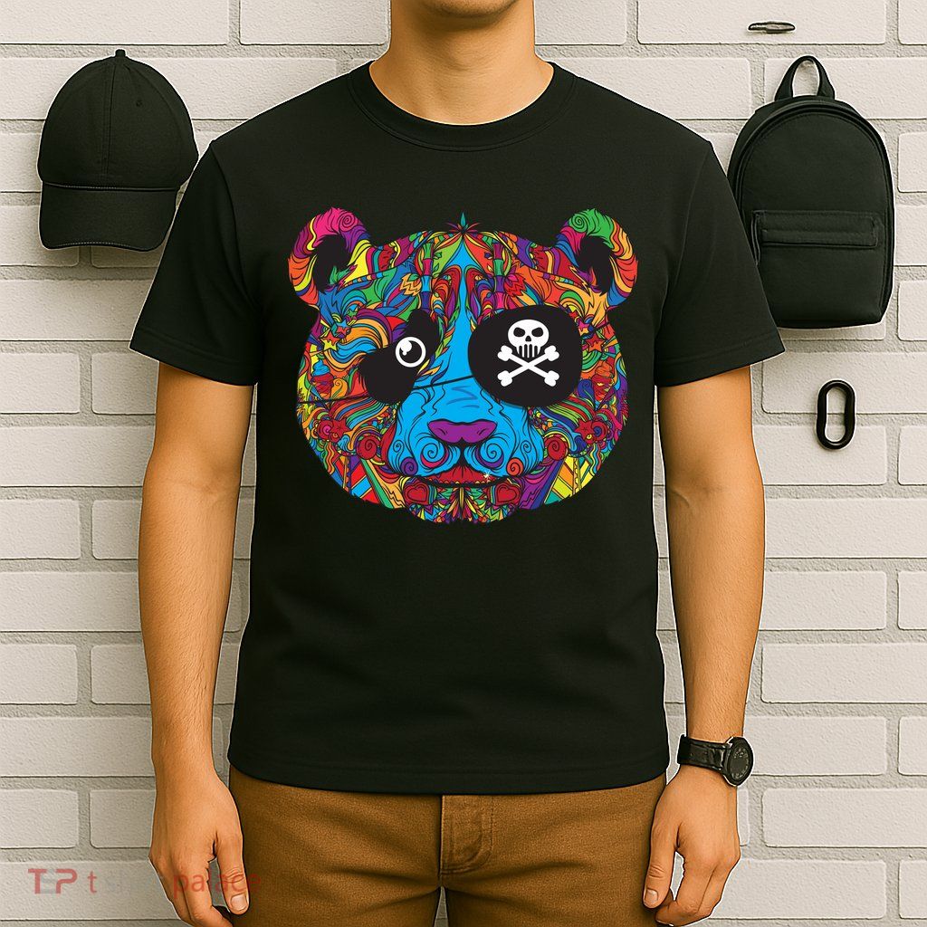 Panda Pirate Abstract T-Shirt