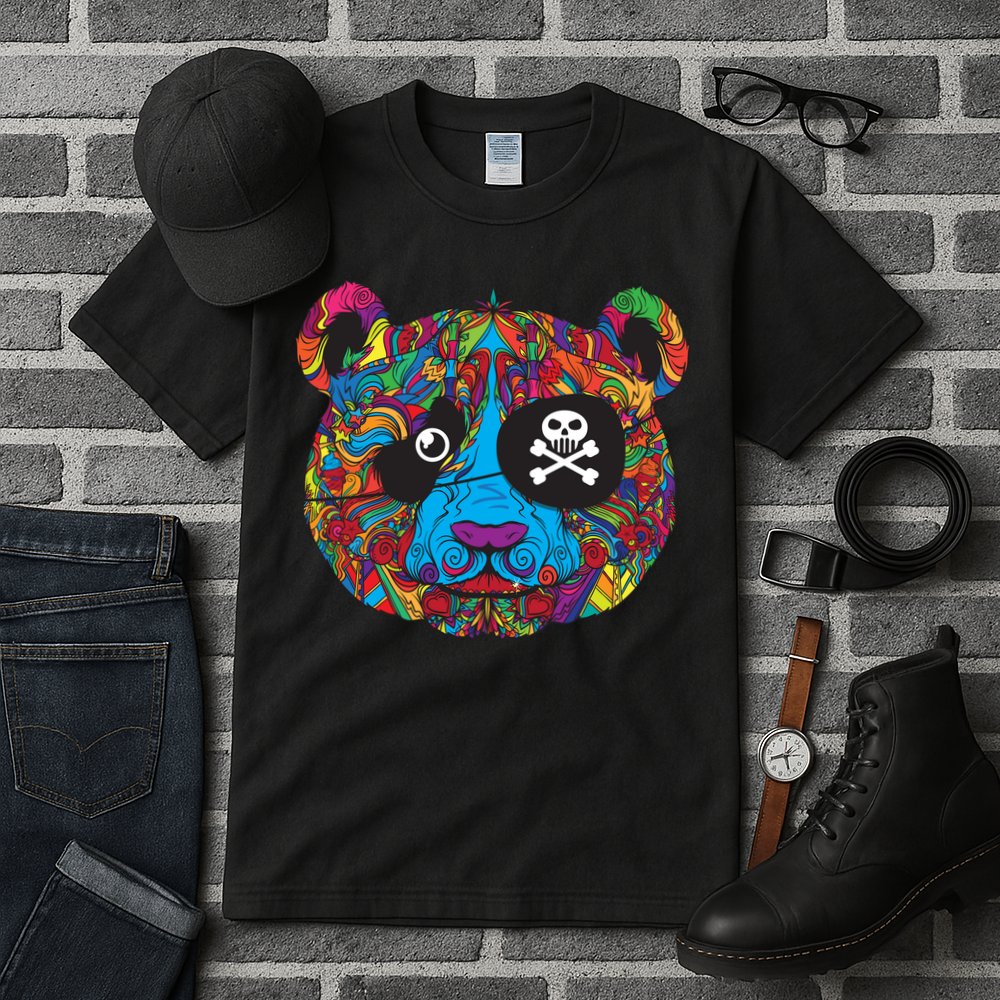 Panda Pirate Abstract Tall T-Shirt