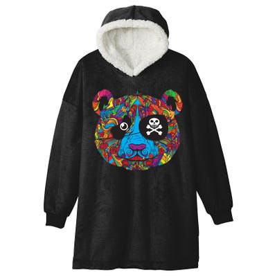 Panda Pirate Abstract Hooded Wearable Blanket