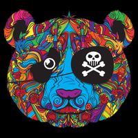 Panda Pirate Abstract Button