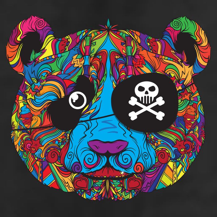Panda Pirate Abstract Adult Drive Performance Visor